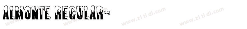 almonte regular字体转换